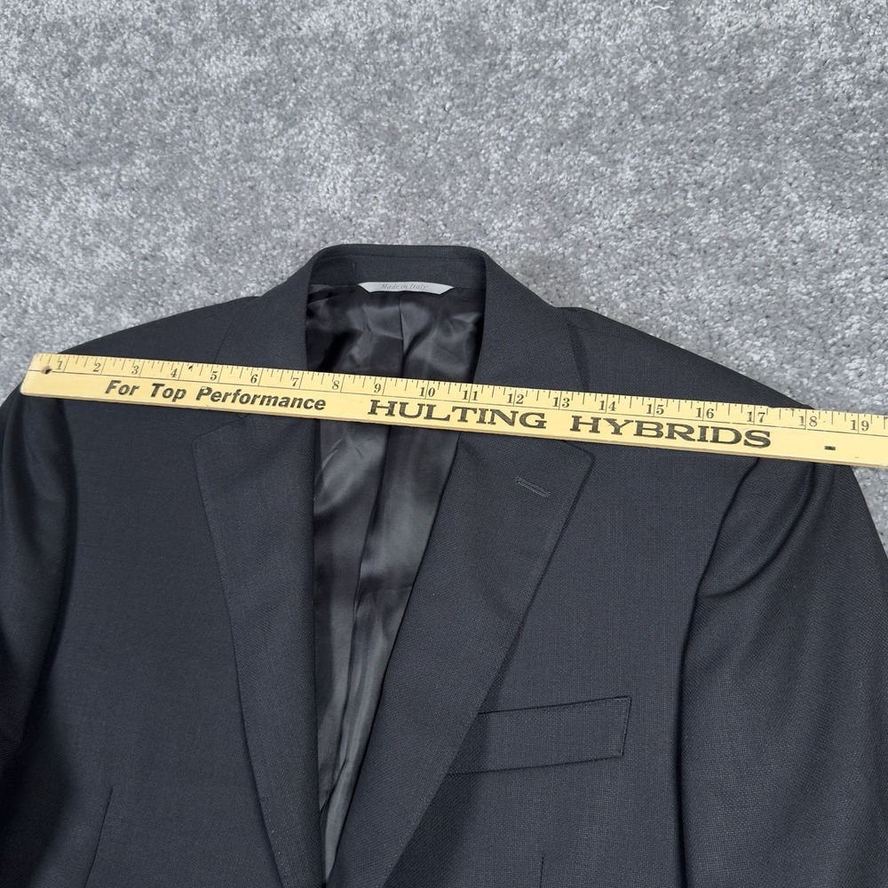 $1,545 CANALI TRAVEL WATER RESISTANT Black Wool Blazer 38 (EU 46) Tacking Stitch - Picture 16 of 16